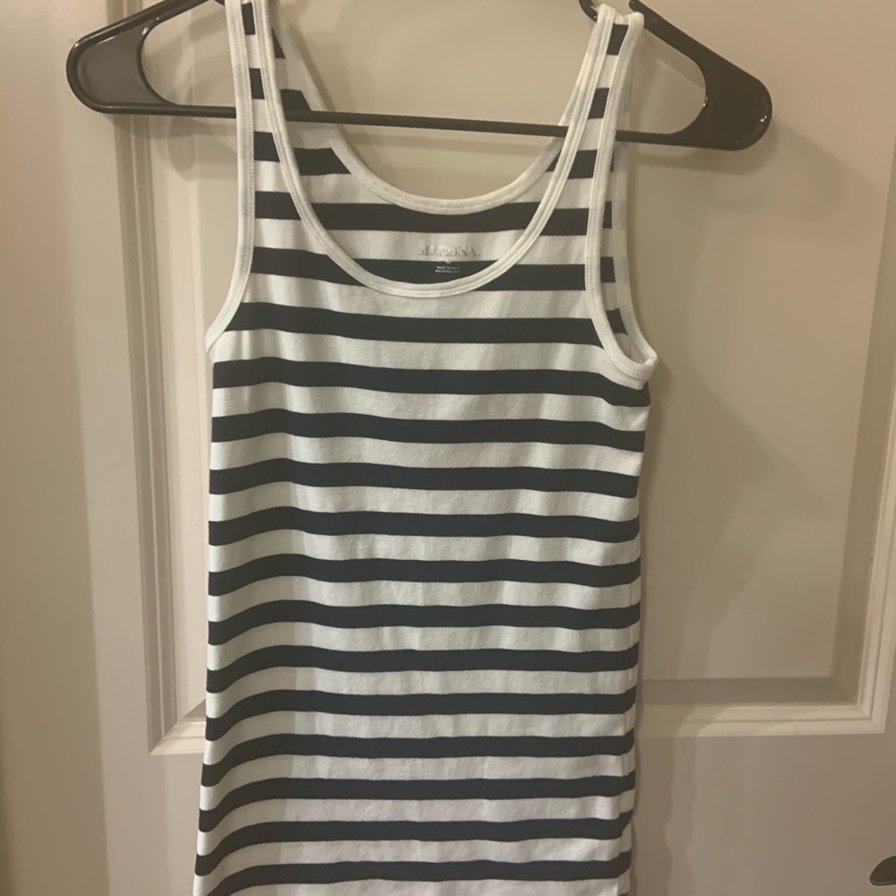 Black and White Striped Tank
